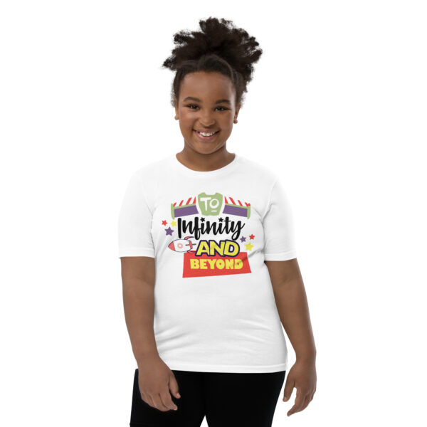 youth-staple-tee-white-front-695c6cf9c2f85.jpg To Infinity and Beyond Youth - Tee