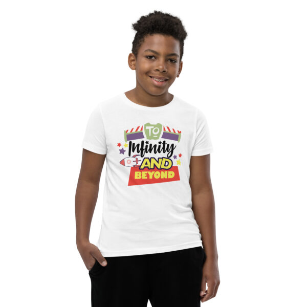 youth-staple-tee-white-front-695c6cf9c3c11.jpg To Infinity and Beyond Youth - Tee