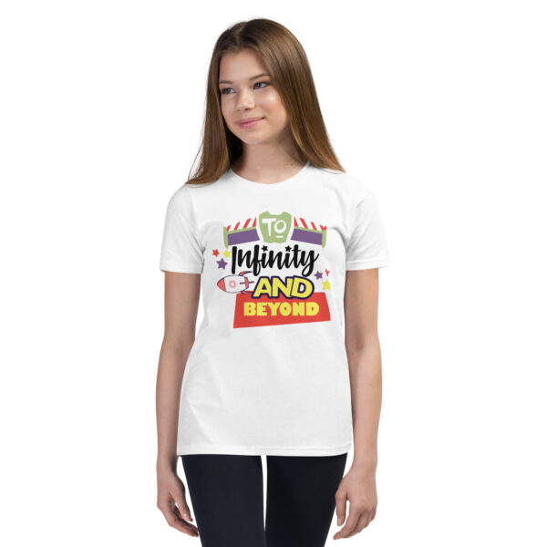 youth-staple-tee-white-front-695c6cf9c47b2.jpg To Infinity and Beyond Youth - Tee